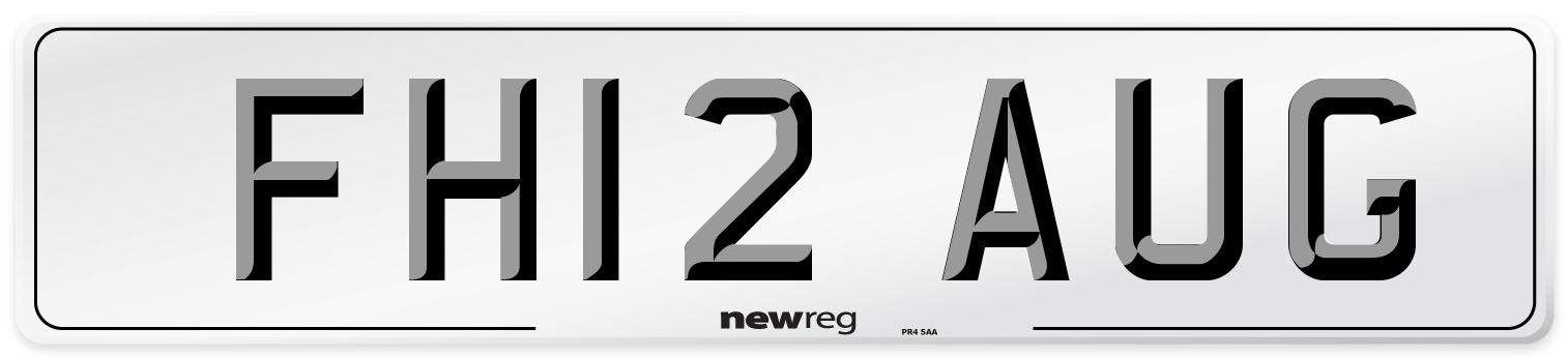 FH12 AUG Number Plate from New Reg